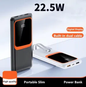 شاحن محمول باور بانك سعه 20000 شحن سريع 22.5 واط مع شاشه بور بانك بطاريه متنقله Power Bank باور بنك