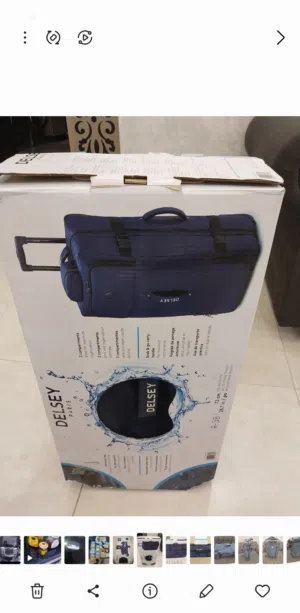 طقم شناتي سفر حقائب سفر شنتة سفر حقيبه سفر نوع DELSEY عدد 2 جديد غير مستعمل واقي للماء نوع اوروبي