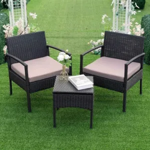 طقم جلسة خارجية أنيق ومريح استمتع بأوقات الراحة والاسترخاء في الحديقة أو       البلكونة مع هذا الطقم