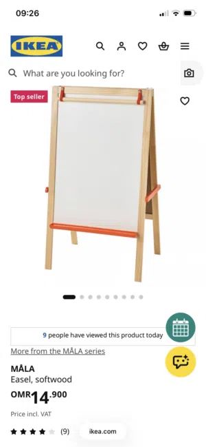 Ikea, white board for kids