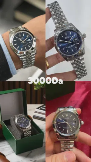 Gris ساعه بتصميم انيق و لون رمادي Gris  montre homme