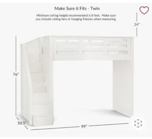 Potter Barn bunk bed for sale