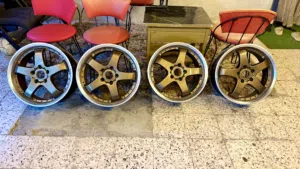 DENSO RIMS FORSALE IN EXCELLENT CONDITION ORIGINAL MADE IN JAPAN RIMS DETAILS PCD 5x114.3 17x7J ET48