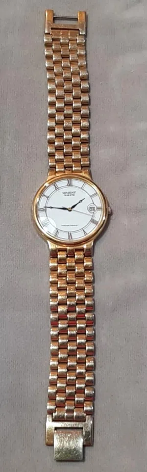 VINTAGE ORIENT Original Quartz Watch Water Resist Stainless steel ساعة يد رجالي كلاسيك