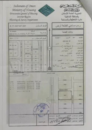 Residential Land for Sale in Al Dakhiliya Hamra