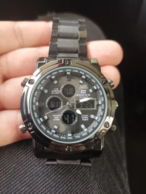 Casio . Analog & Digital . Black . New0