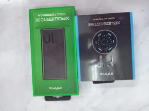 سماعات أذن محمولة infinix + باوربانك 10000 infinix  جديد و عالية الجودة