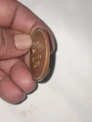 عشرين قرش برانى كانت مطليه فضه
