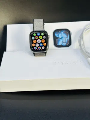 Apple Watch series 11 42mm 6 months warranty available space grey color with box and original cable