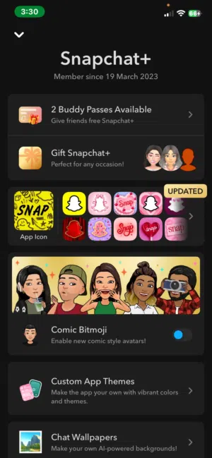 اشتراك سناب بلس سنه ب 5$