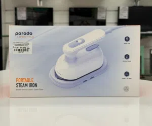 Porodo portable lifestyle steam iron wrinkle-removal coated plates / wrinkle removal steam iron