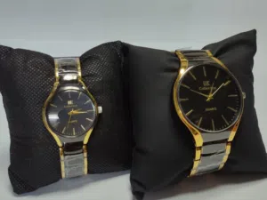 زوج ساعات اوروبي فخم ستالنس ستيل وكاله
