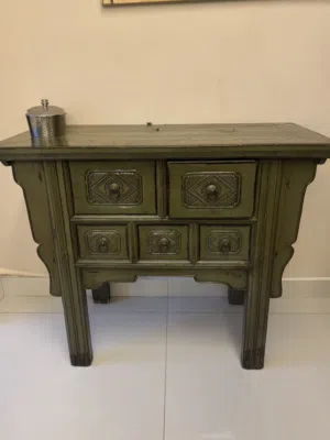 Antique Olive green table