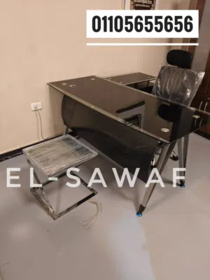 مكتب اداري مودرن، مكاتب مديرين، مكتب مدير زجاج سيكوريت مستورد ،مكاتب مودرن، manger office