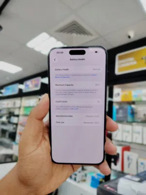 Used iPhone 15 Pro Max in Oman  256GB Rom  Pacific Blue