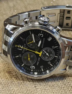 Tissot PRC 200 Chronograph أصلية بحالة ممتازة
