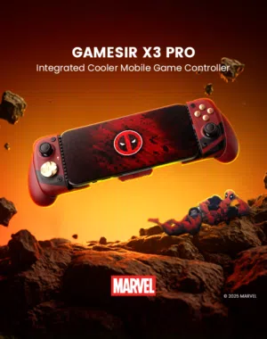 GameSir X3 Pro Type-C Integrated Cooler Mobile Game Controller Deadpool Special Edition