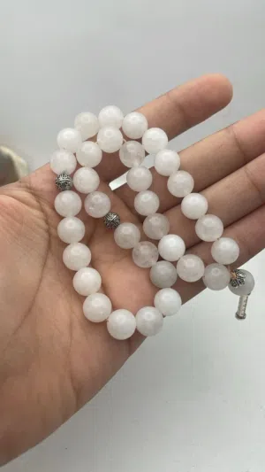 أحجار كريمة عقيق كوارتز (مسبحة)