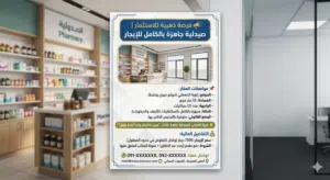 عرض صيدلية بالترخيص واتية بالسكافاريات  والسعر مغري ومكان تجاري
