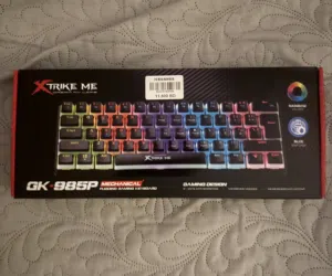 Xtrike Me 60% Gaming Keyboard for sale with a big mousepad