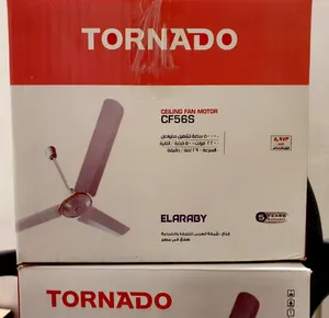 6,000 فررصة مميزة _2 مروحة سقف_تورنيدو_ العربي_الموتور الاصلي النحااس