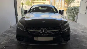Stunning Black Mercedes C200 Coupe 2021 - Fully Maintained by Agency - GCC Specs