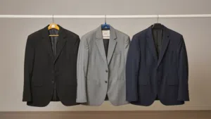 7x Men’s Suit Jackets / Blazers – Size L – Black, Grey, Navy – Like New