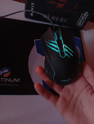 ماوس جيمنج مع ازرار جانبيه مع اضاءه ار بي جي