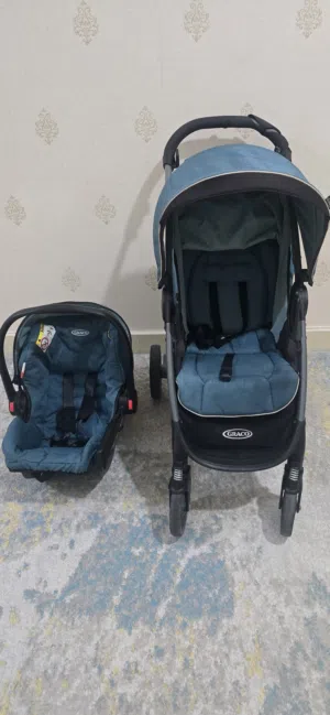 عربة أطفال مع كارسيت للعربة والسياره graco براند سعر الشراء 1700 للبيع لأعلى سعر
