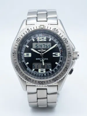 Luxury Breitling Chronograph Watch – Stainless Steel – Excellent Condition