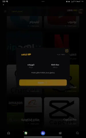 نبيع في اشتراكات مشهورة زي شاهدvip و نيتفلكس و كابكات و سناب شات و غيرها هلبا من الاشتارات تو نعطيك