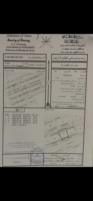 Commercial Land for Rent in Al Batinah Saham