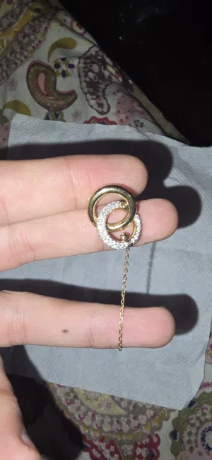 Swarovski Interlocking Rings Necklace - Brilliant Crystals (Needs Chain Repair) قلادة سوارفسكي أصلية