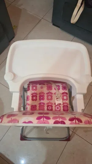 كرسي اكل الاطفال مع حزام