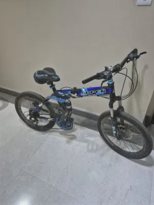 Bicycle with foldable model