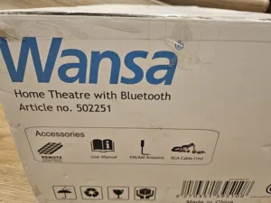 NEW Sealed Wansa 5.1 Channel Bluetooth Home Theatre 185W مسرح منزلي ونسا 5.1 بلوتوث جديد بالكرتون