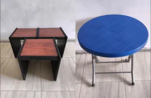 للبيع 8 طاولات خشبيه بماقاسات مختلفه بحاله ممتازه جداااا