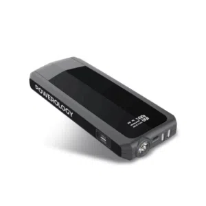 Powerology 16000mAh Power Bank with Emergency 12V Jump Starter   مع مشغل تشغيل الطوارئ 12 فولت