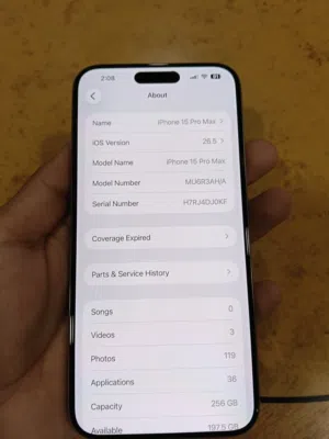 iphone 15 pro max 256 GB