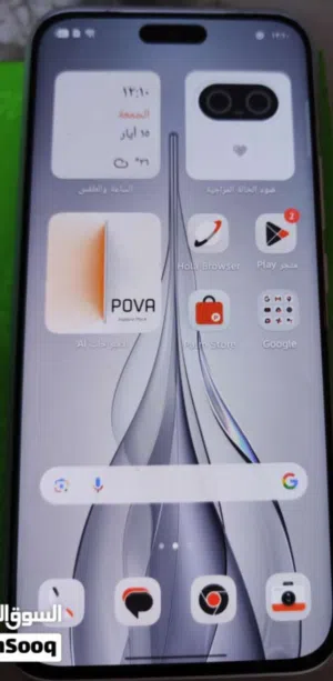 سلام عليكم جهاز البيع مسخدام شهر واحد جهاز جديد TECNO POVA Slim مستعجل على بيعته