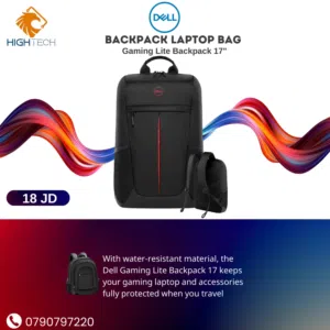"Dell BACKPACK LAPTOP BAG GAMING LITE BACKPACK 17- حقيبه لابتوب 17 انش من ديل.