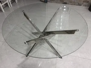 طاولات قزاز دائرية ممتازه للمطبخ او صالة الطعام