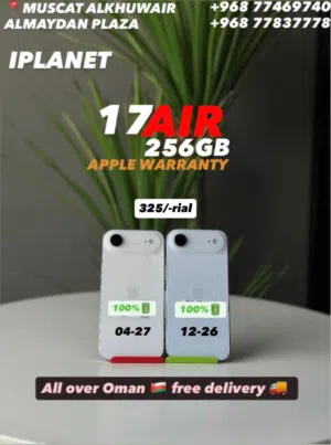 iPhone 17 Air 256 GB Fine and smooth performance device