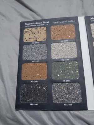 Majestic stone paint luxury look for interior and exterior Villa's buildings apartments and offices