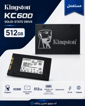 قطع تخزين SSD Kingston مستعملة عدد 2