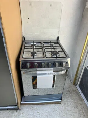 غاز ناشونال 60 سم فل سفتي ستيل بسعر حرق