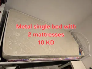 Metal Bed with 2 Mattresses