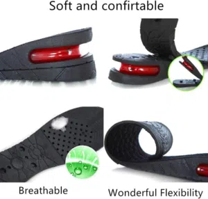 ضبان يزيد طولك بسهولة وحرية على الفور. تناسب كل الأحذية تقريبًا وتزيد طولك حتى 9 سم. نعل داخلي مريح