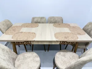 طاوله طعام مع 6كراسي