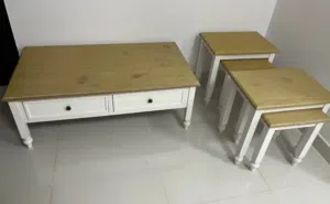 Coffee table and 2 sets of nest tables